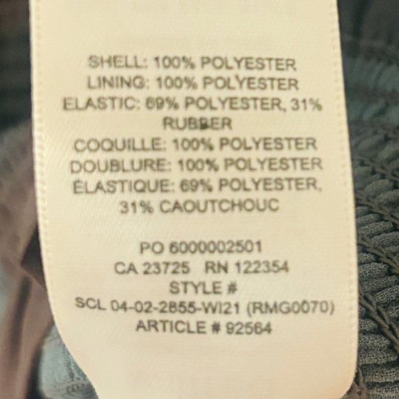 Aritzia Wilfred Tempest Blouse Navy & Green Abstract SZ small - Picture 3 of 7